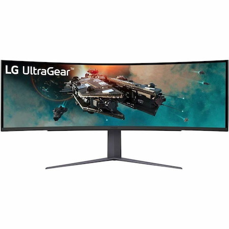 LG UltraGear 49GR85DC-B 49" Class Dual Quad HD (DQHD) Curved Screen Gaming LED Monitor - 32:9 - Purple Grey