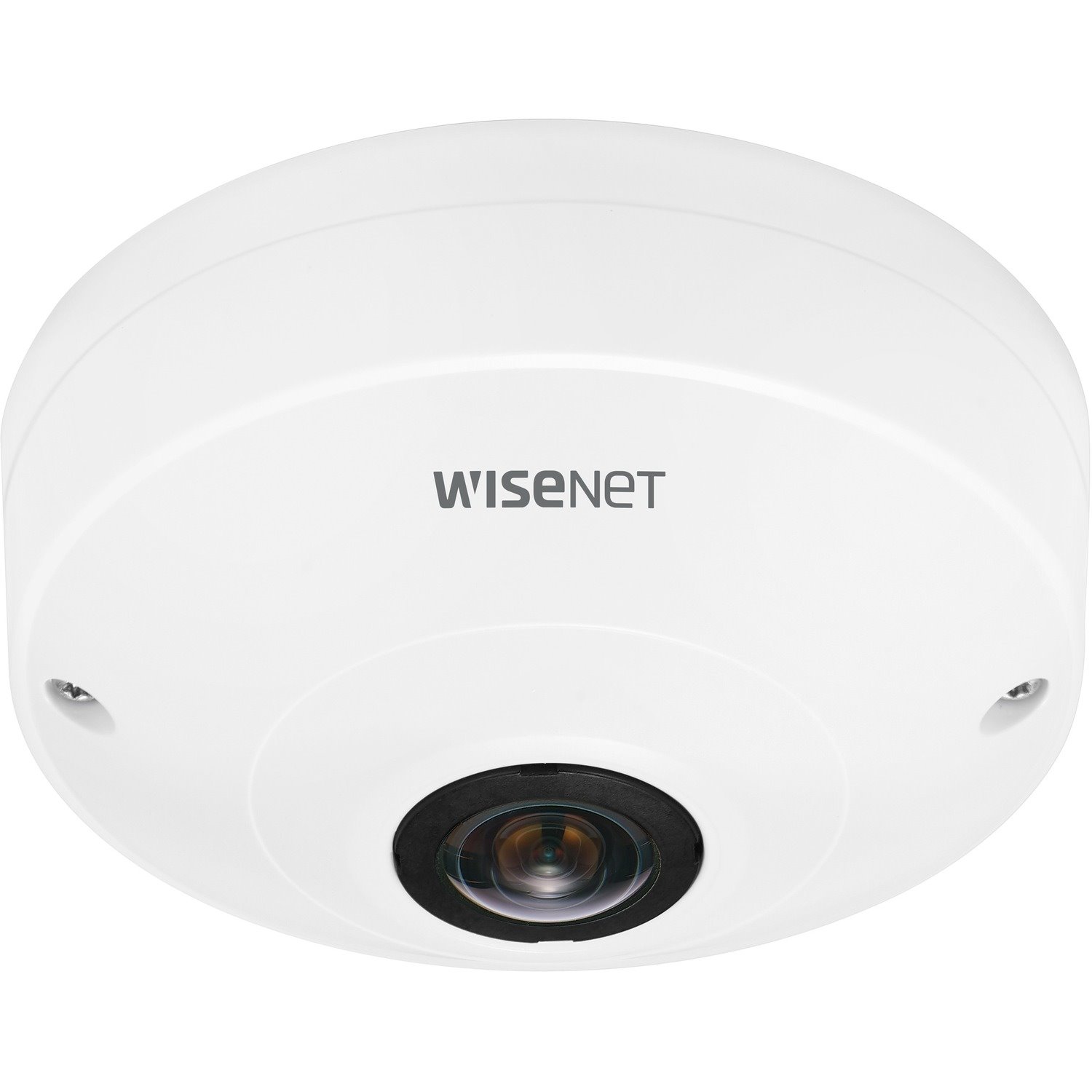 Wisenet QNF-8010 6 Megapixel Indoor Network Camera - Color - Fisheye - White