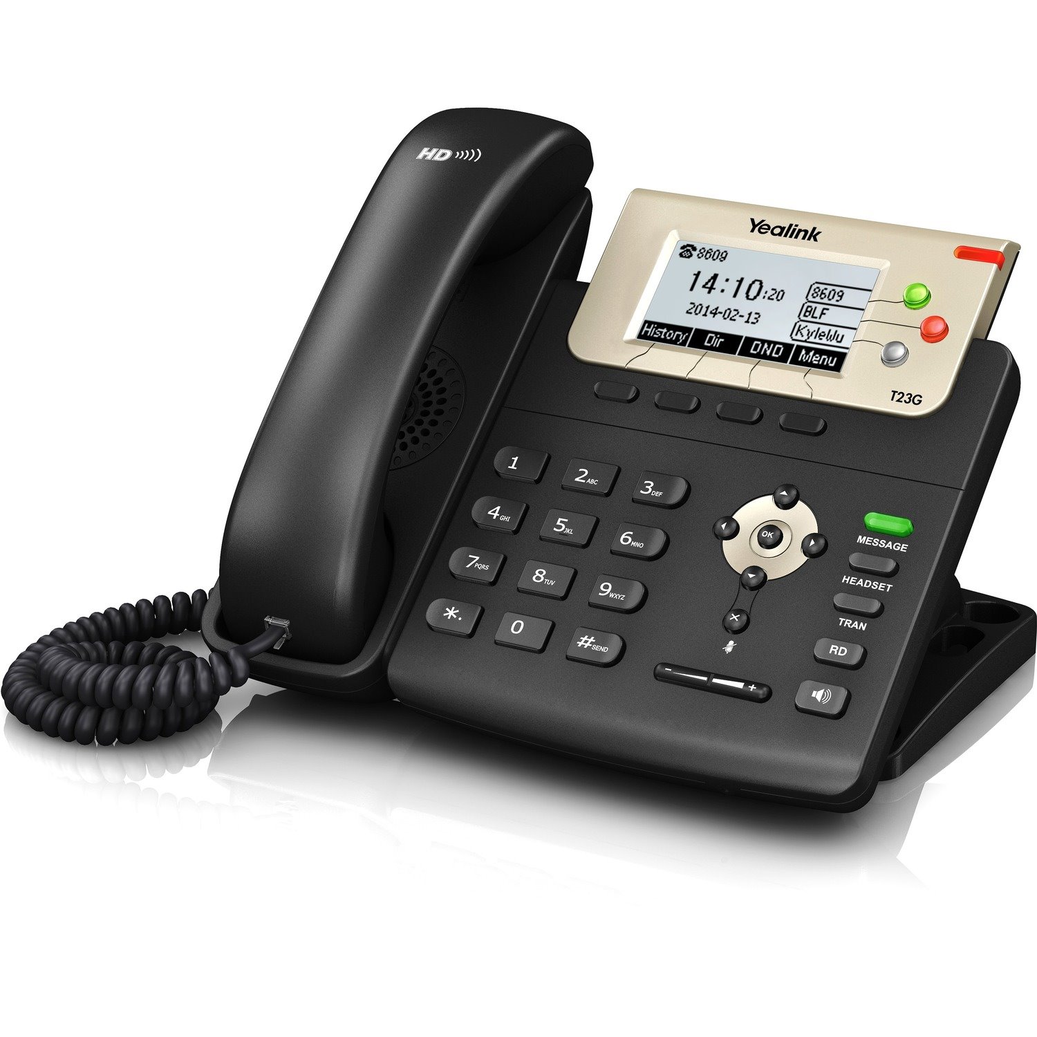 Yealink SIP-T23G IP Phone - Corded - Corded - Wall Mountable - Black