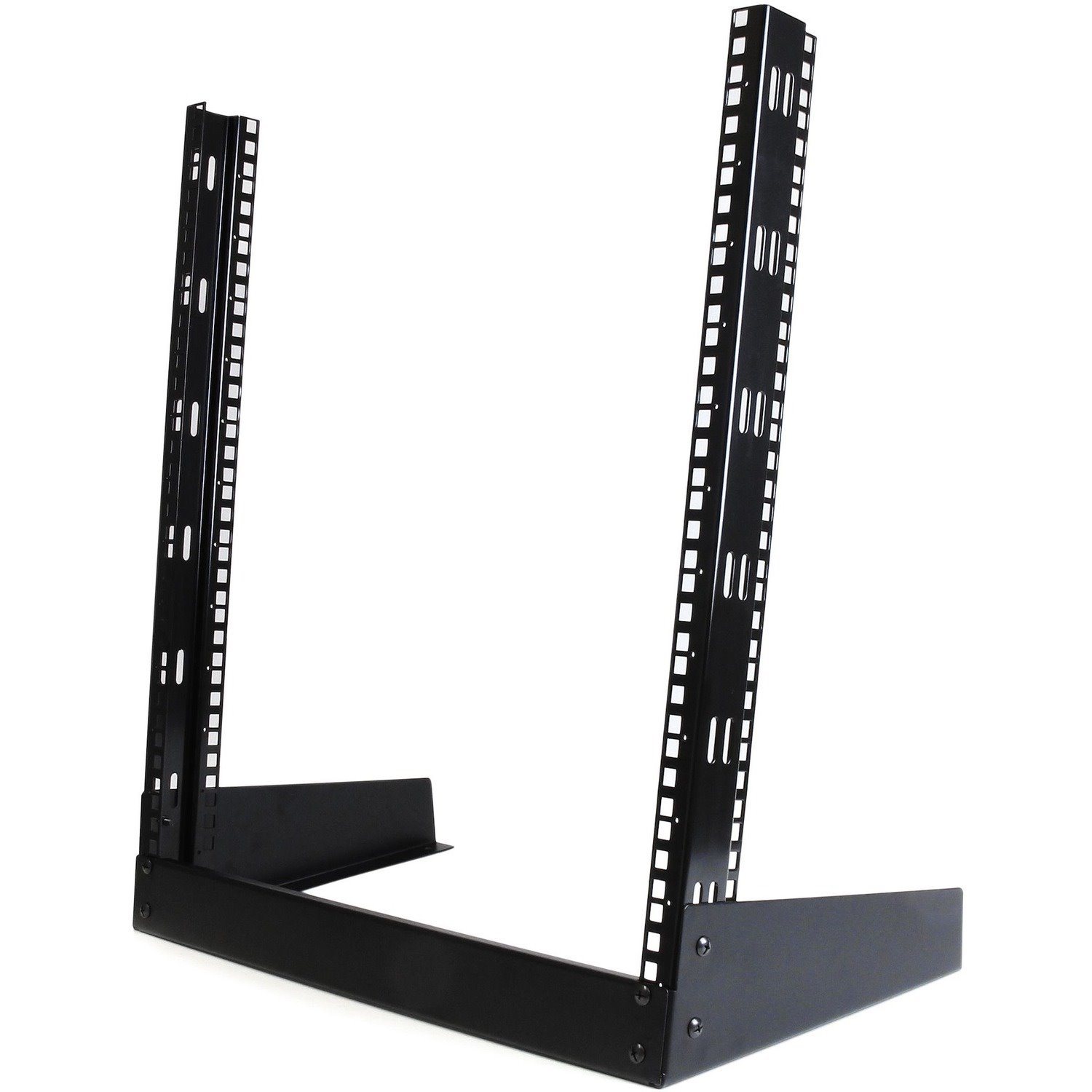 StarTech.com 2-Post 12U Desktop Server Rack, Open Frame 19in Network Rack, Small Home/Office Rack for AV / Studio / Data / IT Equipment