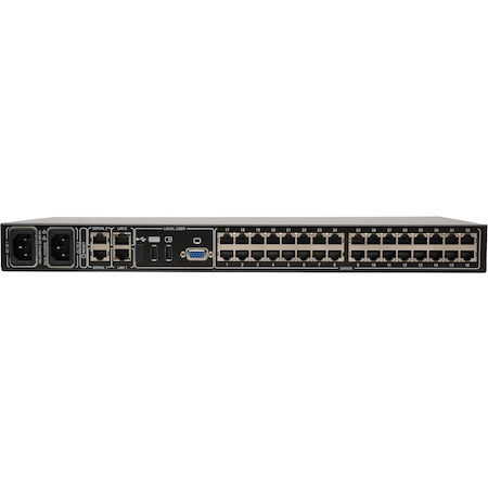 Tripp Lite by Eaton NetCommander 32-Port Cat5 KVM over IP Switch - 2 Remote + 1 Local User, 16 USB Dongles, 1U Rack-Mount