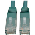 Eaton Tripp Lite Series Cat6 Gigabit Molded (UTP) Ethernet Cable (RJ45 M/M), PoE, Green, 20 ft. (6.09 m)