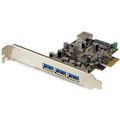 StarTech.com 4 Port PCI Express USB 3.0 Card - 3 External and 1 Internal - 5Gbps