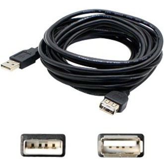 AddOn 5-Pack of 6ft HP Q6264A Compatible USB 2.0 (A) Male to USB 2.0 (B) Male Black Cables