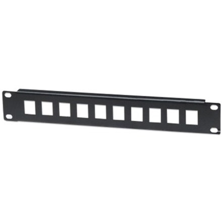 Patch Panel, Blank, 10" , 1U, 10-Port, Black