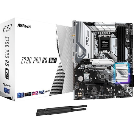 ASRock Z790 PRO RS WIFI Gaming Desktop Motherboard - Intel Z790 Chipset - Socket LGA-1700 - ATX