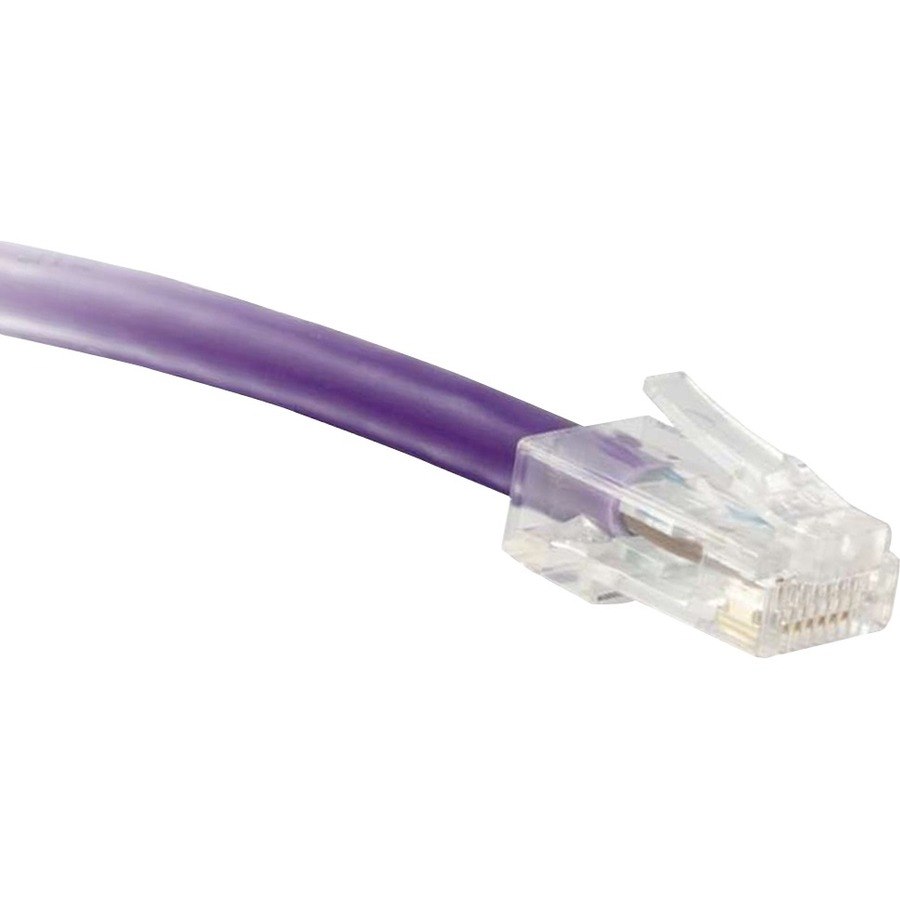 ENET Cat6 Purple 40 Foot Non-Booted (No Boot) (UTP) High-Quality Network Patch Cable RJ45 to RJ45 - 40Ft