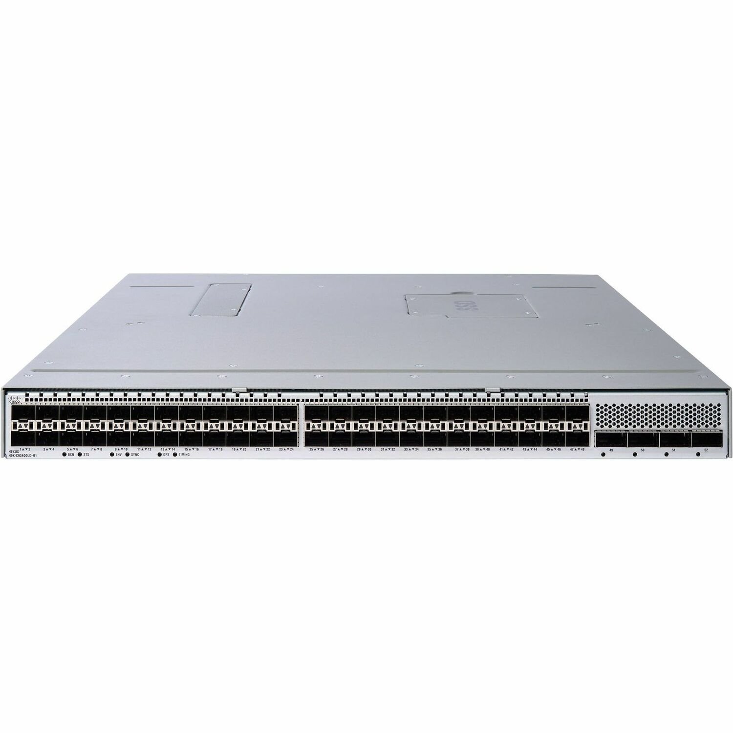 Cisco Nexus C93400LD-H1 Manageable Layer 3 Switch - 50 Gigabit Ethernet, 400 Gigabit Ethernet - 50GBase-X, 40GBase-X - Grey
