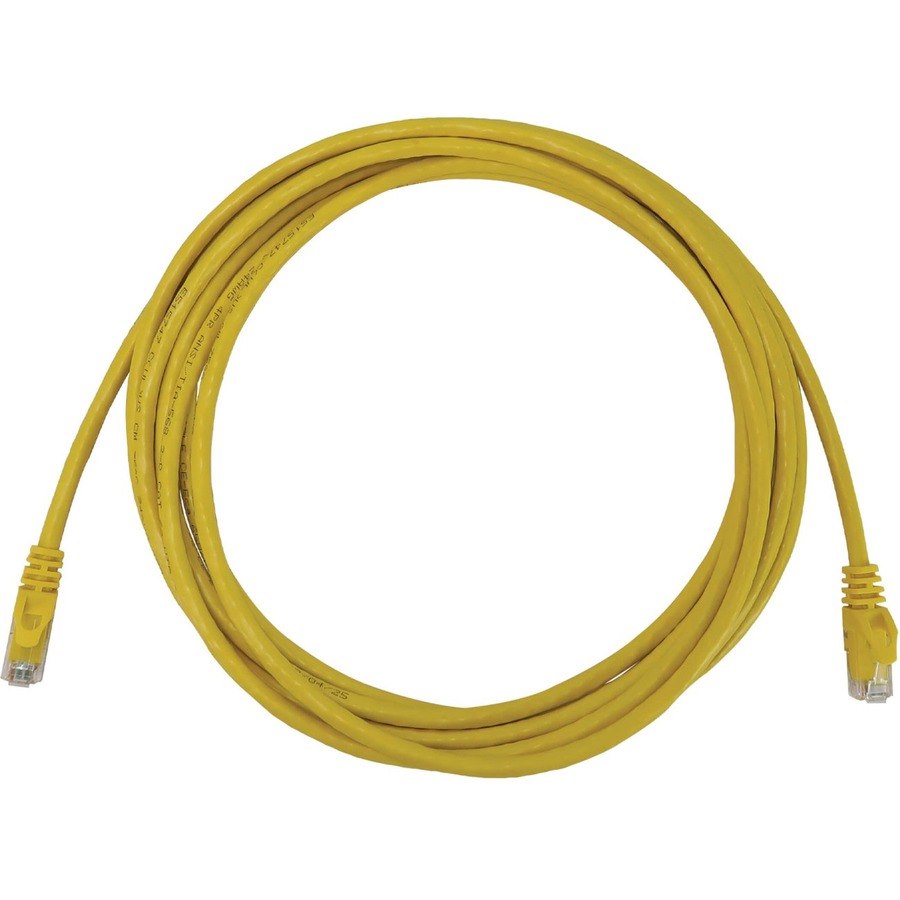 Eaton Tripp Lite Series Cat6a 10G Snagless Molded UTP Ethernet Cable (RJ45 M/M), PoE, Yellow, 10 ft. (3.1 m)