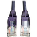 Eaton Tripp Lite Series Cat5e 350 MHz Snagless Molded (UTP) Ethernet Cable (RJ45 M/M), PoE - Purple, 14 ft. (4.27 m)