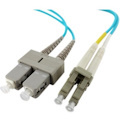 Axiom LC/SC Multimode Duplex OM4 50/125 Fiber Optic Cable 0.5m
