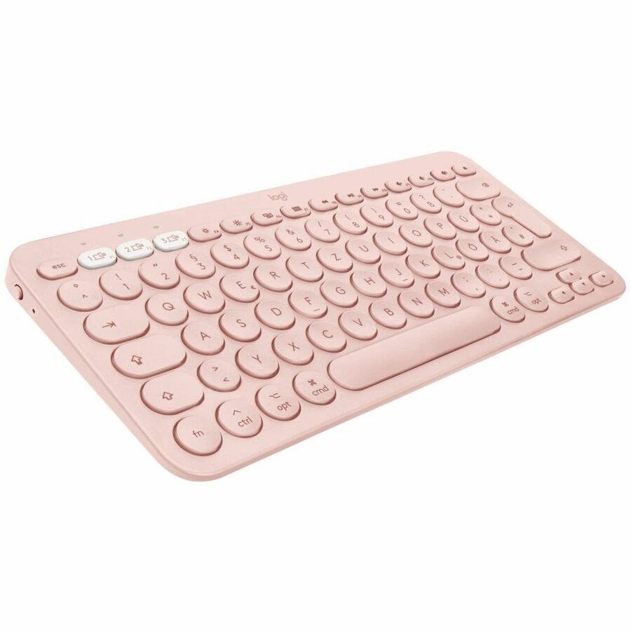 Logitech K380 Keyboard - Wireless Connectivity - English (UK) - Rose