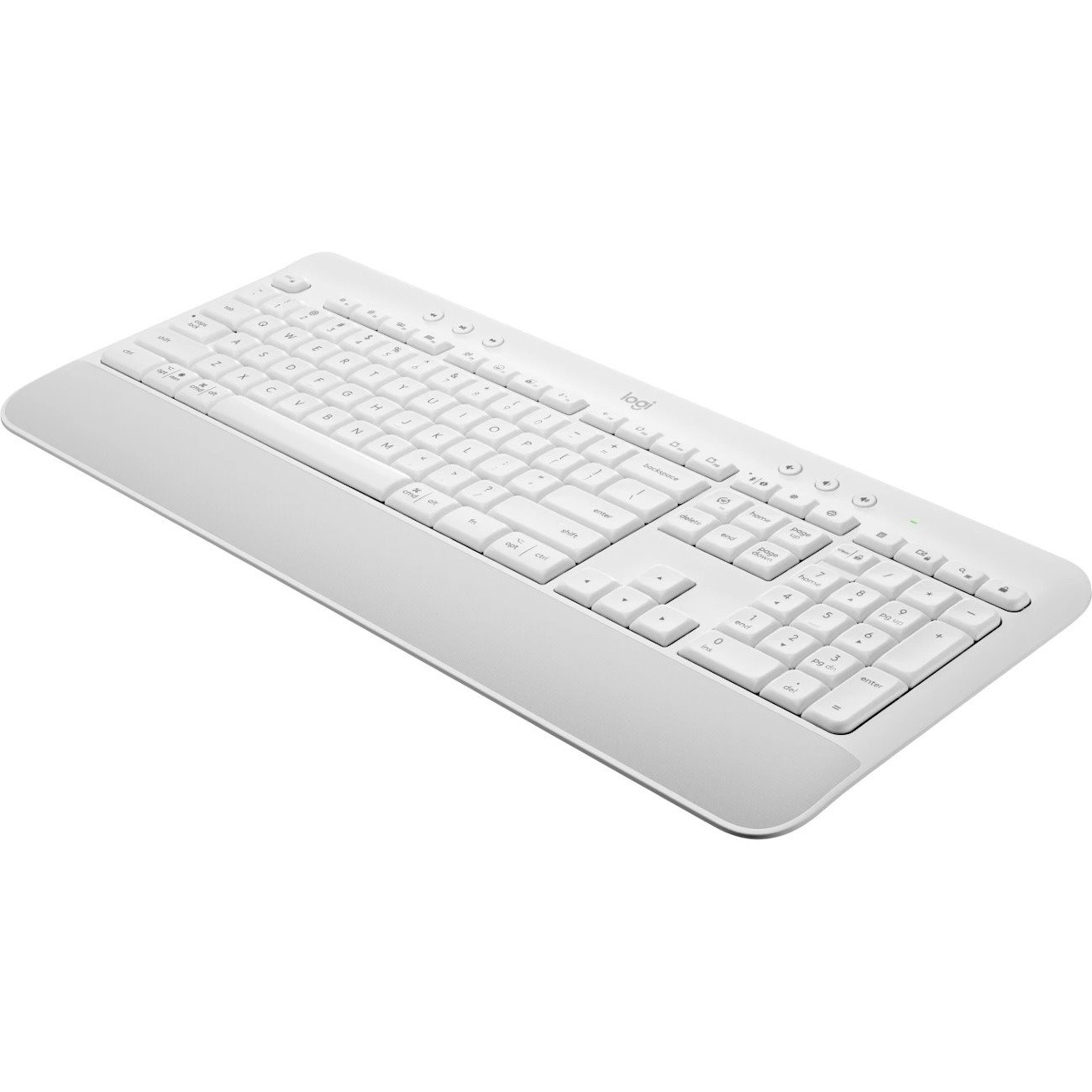 Logitech Signature K650 Keyboard - Wireless Connectivity - USB Interface - English - Off White, White