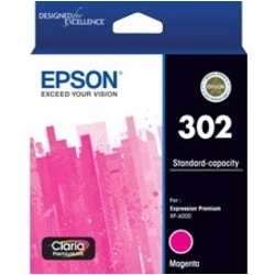Epson Claria Premium 302 Original Standard Yield Inkjet Ink Cartridge - Magenta - 1 Pack