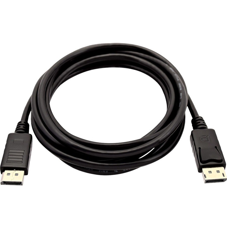 V7 Black Video Cable DisplayPort Male to DisplayPort Male 3m 10ft