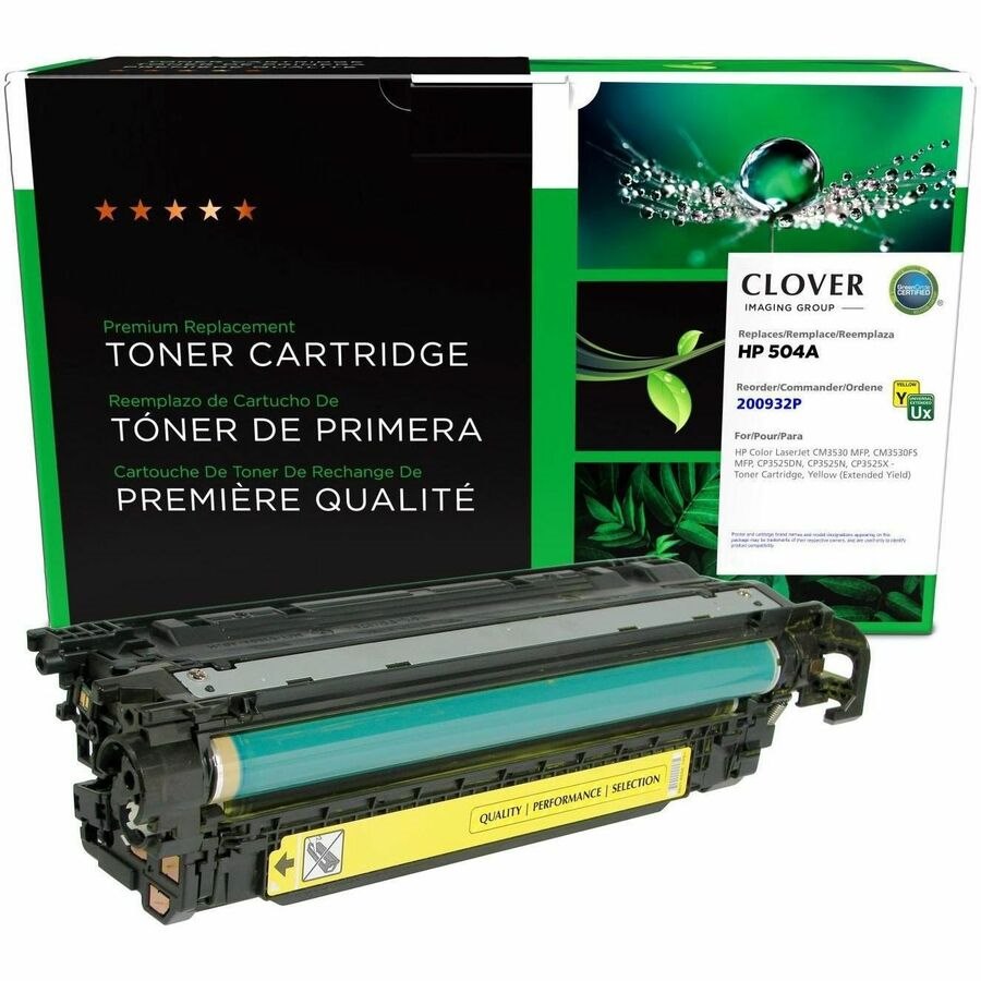 Clover Imaging Remanufactured Extended Yield Yellow Toner Cartridge for HP CE252A