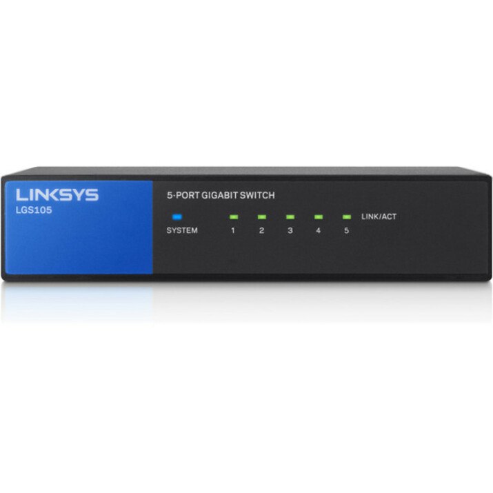 Linksys LGS105 5 Ports Ethernet Switch - 10/100/1000Base-T