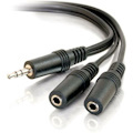 C2G 6ft One 3.5mm Stereo Male to Two 3.5mm Stereo Female Y-Cable