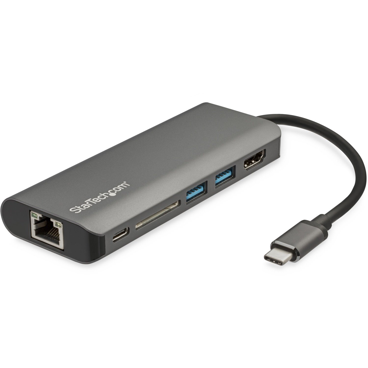 USB C Multiport Adapter with HDMI - 4K - Mac / Windows - SD - 2x USB-A - 1x USB-C - 60W PD 3.0 - USB C to USB 3.0 Hub