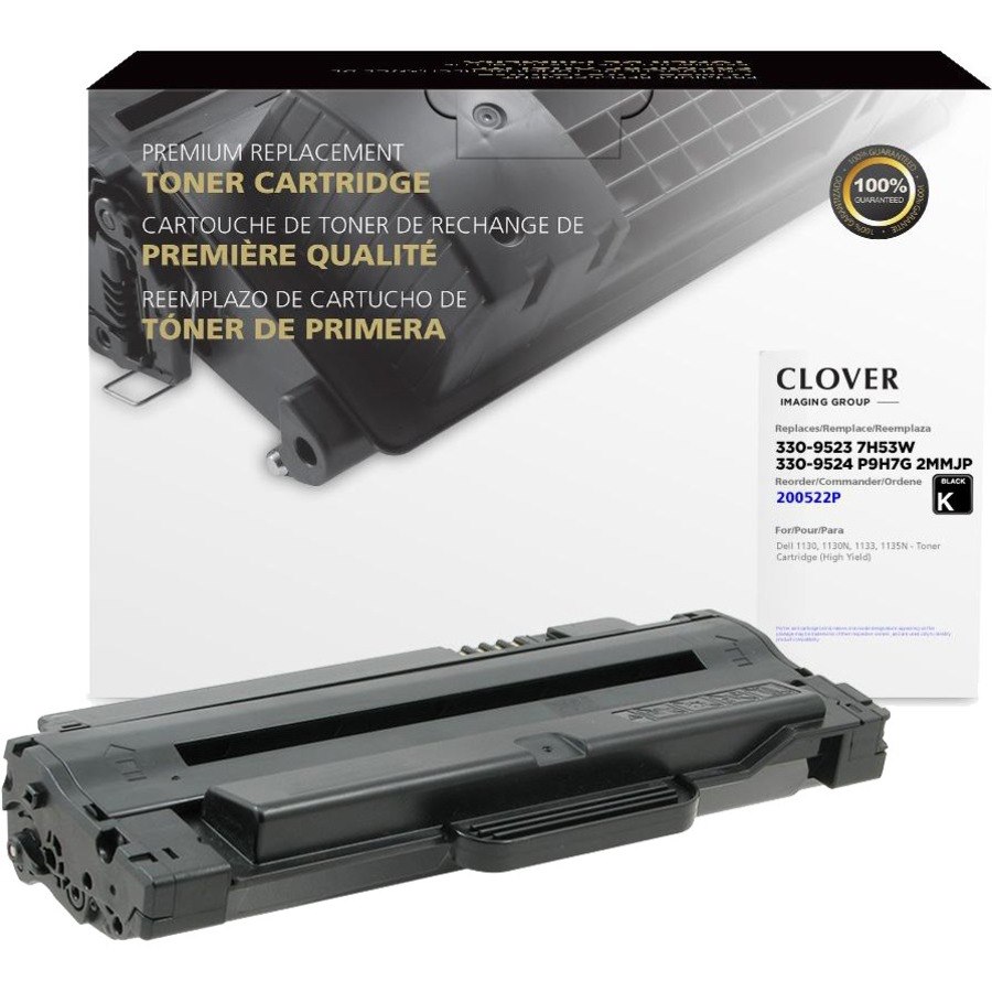Clover Technologies Remanufactured High Yield Laser Toner Cartridge - Alternative for Dell 330-9523, 7H53W, 330-9524, P9H7G - Black - 1 Pack
