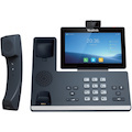 Yealink T58W Pro IP Phone - Corded/Cordless - Corded/Cordless - Wi-Fi, DECT, Bluetooth - Desktop, Wall Mountable - Classic Gray