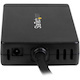 StarTech.com USB/Ethernet Combo Hub - USB Type C - External - Black - TAA Compliant