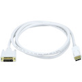 Monoprice 15ft 28AWG DisplayPort to DVI Cable - White