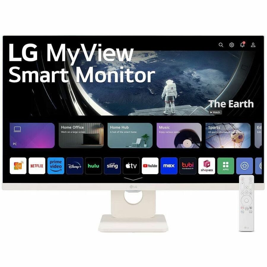 LG MyView 27SR50F-W 27" Class Full HD Smart LCD Monitor - 16:9 - White
