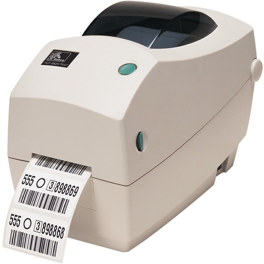 Zebra TLP 2824 Plus Desktop Direct Thermal/Thermal Transfer Printer - Monochrome - Label Print - USB - Serial