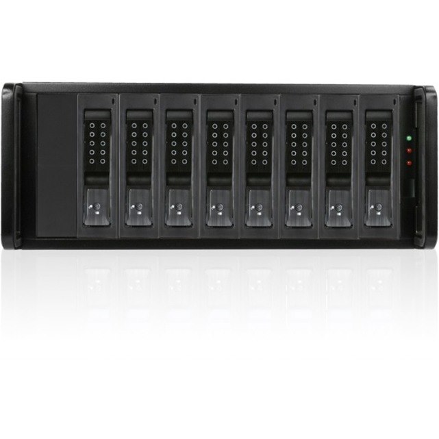 RAIDage JAGE480HDBK-DE Drive Enclosure 12Gb/s SAS, SATA/600 - Mini-SAS HD Host Interface - 4U Rack-mountable - Black