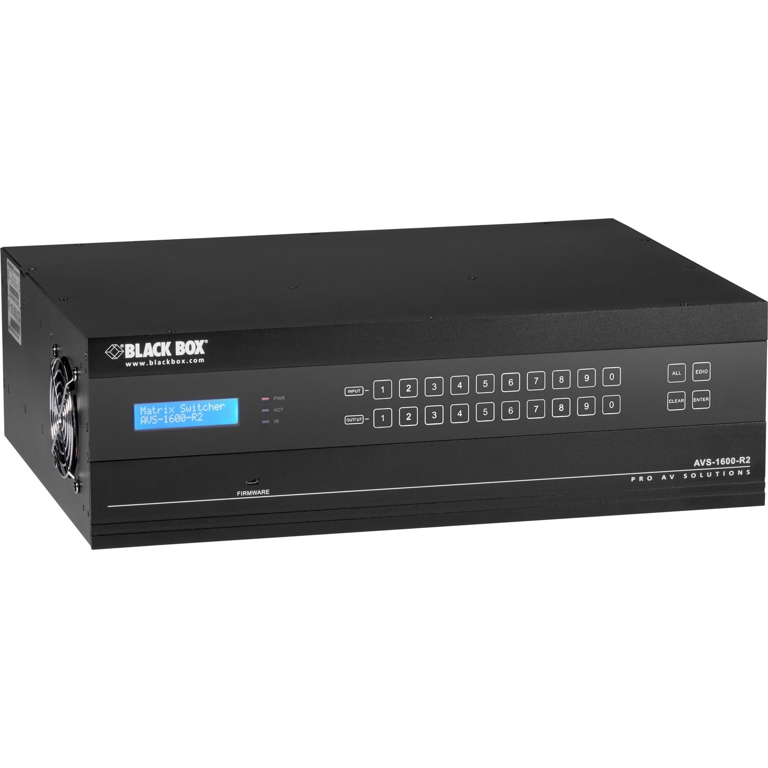 Black Box Modular Matrix Switcher 16 port, 4K Seamless, I/O Auto detect