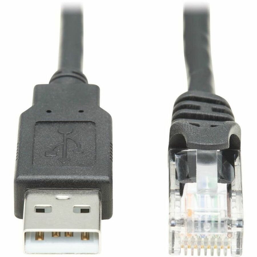 Eaton Tripp Lite Series USB-A to RJ45 Rollover Console Cable (M/M) - Cisco Compatible, 250 Kbps, 6 ft. (1.83 m), Black