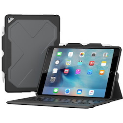 ZAGG Rugged Messenger Keyboard/Cover Case (Folio) for 10.5" Apple iPad Pro Tablet - Black