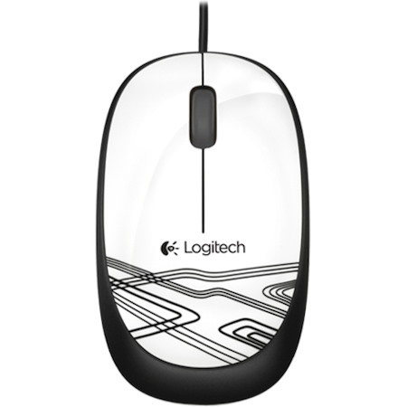Logitech M105 Mouse - USB - Optical - White