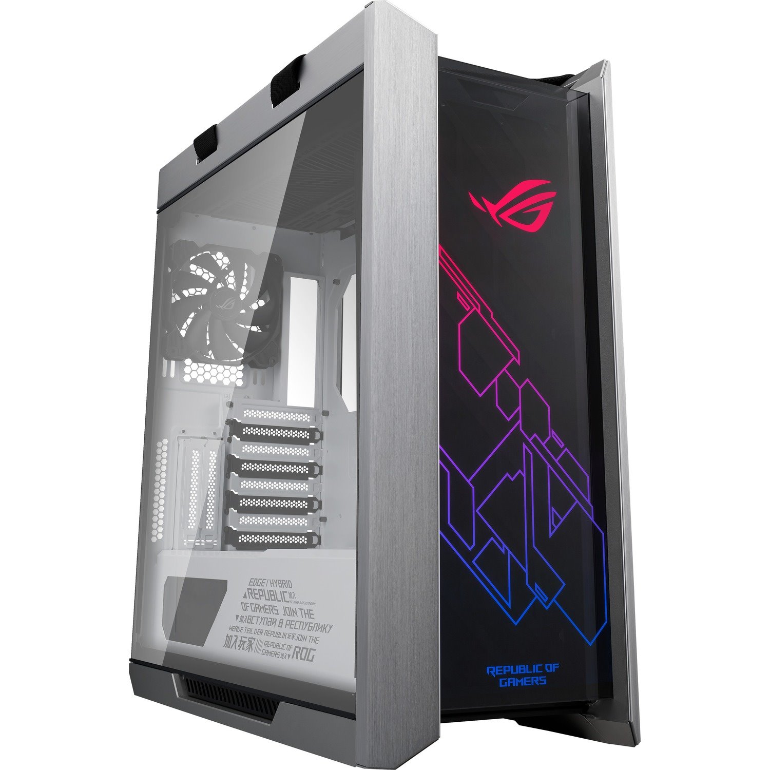 Asus ROG Strix Helios Gaming Computer Case - EATX, ATX Motherboard Supported - Mid-tower - Aluminium, Tempered Glass - White