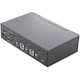 StarTech.com 2 Port HDMI KVM Switch 4K 60Hz UHD HDR, HDMI 2.0 Single Monitor, 2 Port USB 3.0 Hub, 4x USB HID, Audio, Hotkey Switching, TAA
