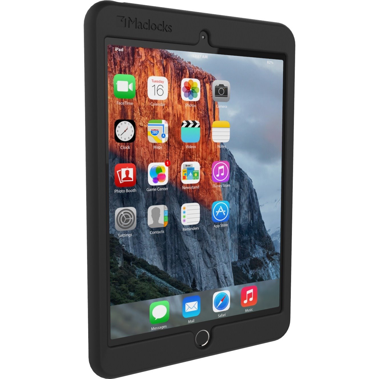 Compulocks Edge Band Case for Apple iPad Air 2 Tablet - Black