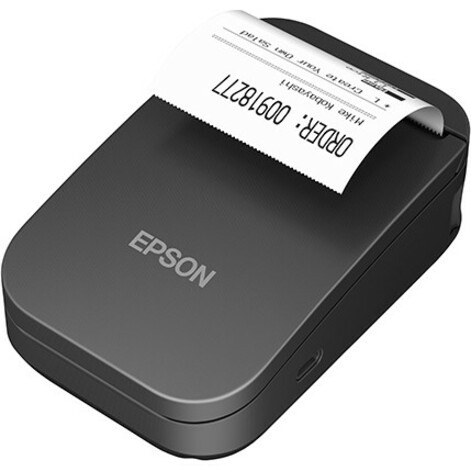 Epson TM-P20II Desktop, Mobile Direct Thermal Printer - Monochrome - Portable - Receipt Print - USB - Near Field Communication (NFC) - Battery Included - With Cutter - Black