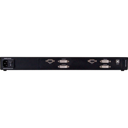 SmartAVI Quad Head DVI-D, USB Keyboard and Mouse Extender Over Cat5e/6