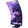 Samsung Odyssey Ark S55BG970NU 55" Class UHD Curved Screen Smart Gaming LCD Monitor - 16:9 - Black