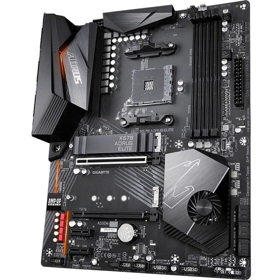 Aorus Ultra Durable X570 AORUS ELITE Desktop Motherboard - AMD X570 Chipset - Socket AM4 - ATX