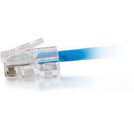C2G 1ft Cat5e Non-Booted Unshielded (UTP) Network Patch Cable (Plenum Rated) - Blue