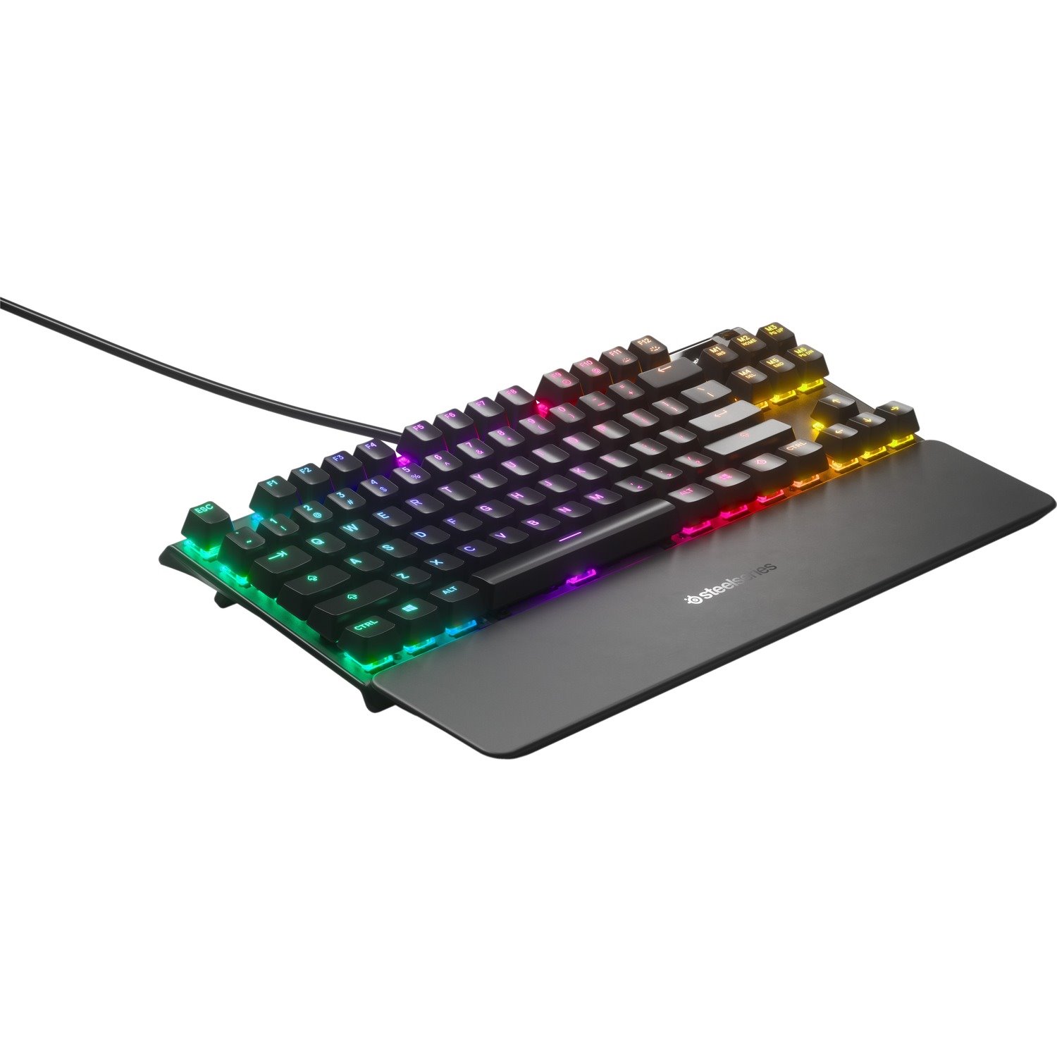 SteelSeries Apex Pro TKL Gaming Keyboard - Cable Connectivity - USB Type C Interface - RGB LED
