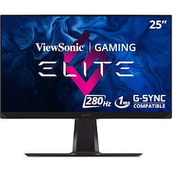 ViewSonic ELITE XG250 25 Inch 1080p 1ms 280Hz IPS Gaming Monitor with GSYNC Compatible, HDR400, RGB Lighting, and Advanced Ergonomics for Esports