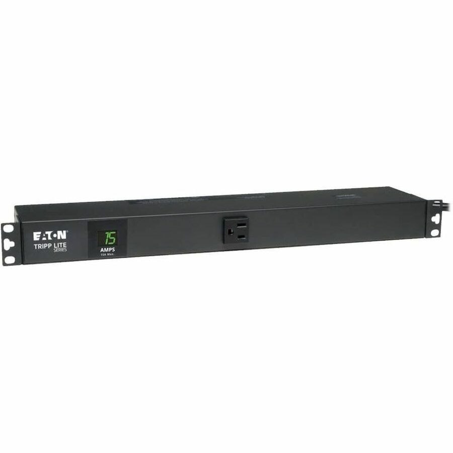 Eaton Tripp Lite Series 1.5kW Single-Phase Local Metered PDU, 100-127V Outlets (13 5-15R), 5-15P Input with 6 ft. (1.83 m) Cord, 1U Rack-Mount