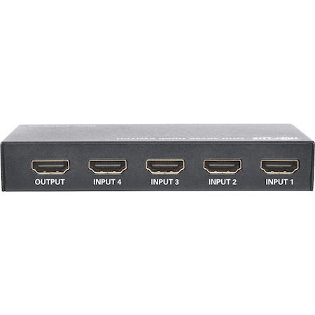 Tripp Lite by Eaton 4-Port HDMI Switch with Remote Control - 4K 60 Hz, UHD, 4:4:4, HDR, 3D