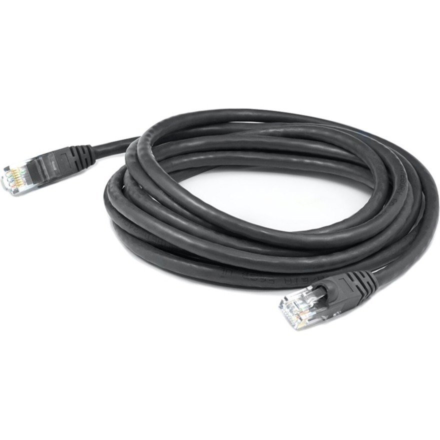 AddOn 9ft RJ-45 (Male) to RJ-45 (Male) Black Cat6 Straight UTP PVC Copper Patch Cable