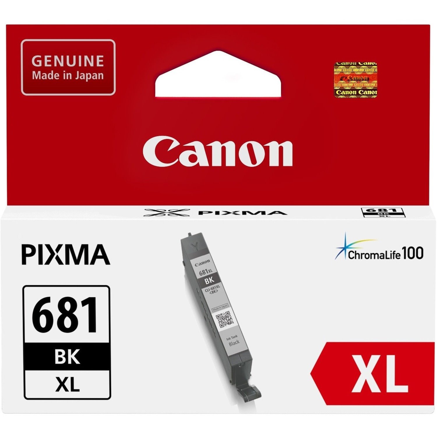 Canon CLI-681 XLBK Original High Yield Inkjet Ink Cartridge - Pigment Black - 1 Pack