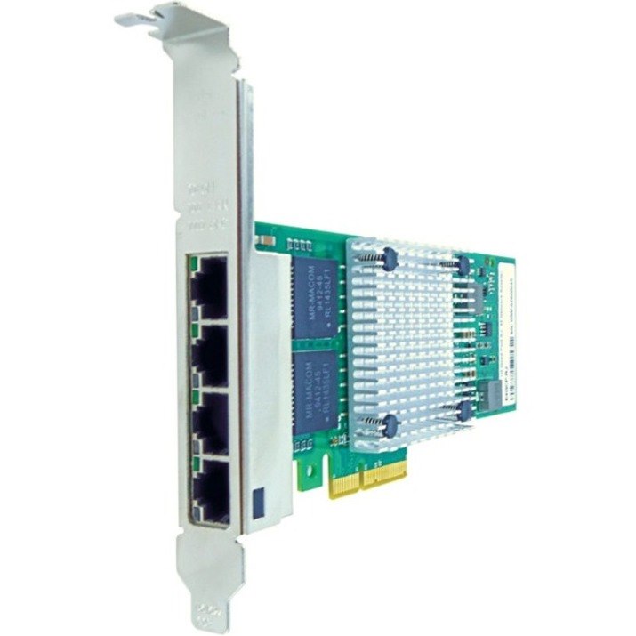 Axiom 10/100/1000Mbs Quad Port RJ45 PCIe x4 NIC Card for Dell - 540-BBCW