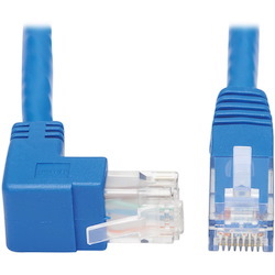 Tripp Lite by Eaton Up-Angle Cat6 Gigabit Molded UTP Ethernet Cable (RJ45 Right-Angle Up M to RJ45 M), Blue, 20 ft. (6.09 m)